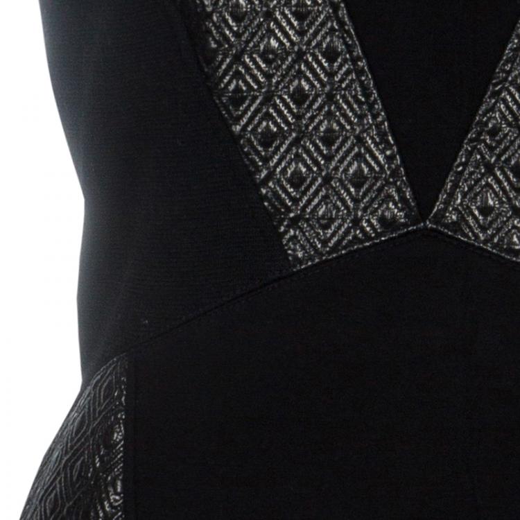 Pre Owned M Missoni Contrast Panel Dress M