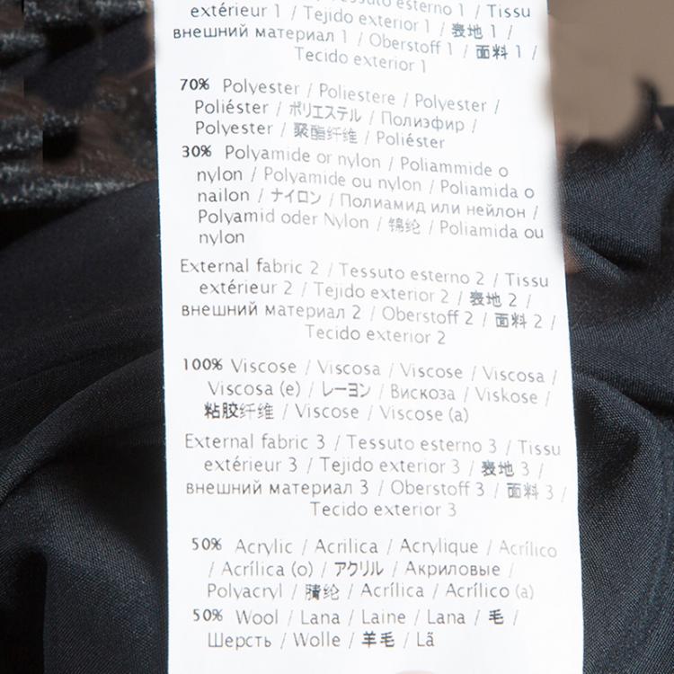 Pre Owned M Missoni Contrast Panel Dress M
