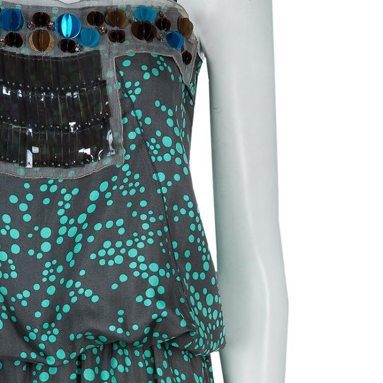 مملوكة مسبقًا M Missoni Multicolor Dotted Dress M