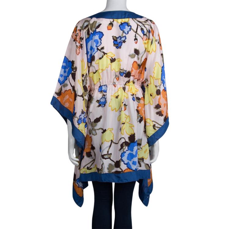 Pre Owned M Missoni Multicolor Floral Printed Kaftan L