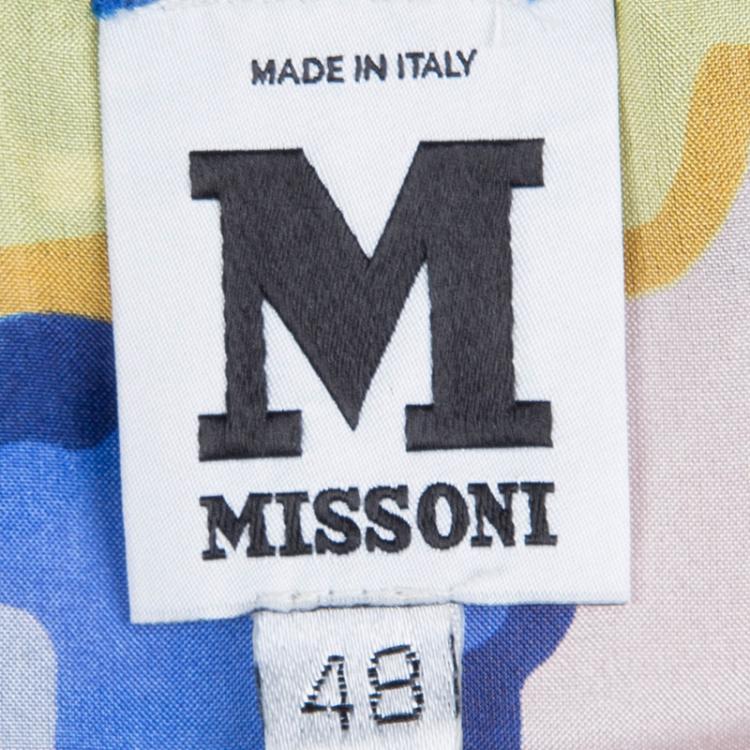 Pre Owned M Missoni Multicolor Floral Printed Kaftan L