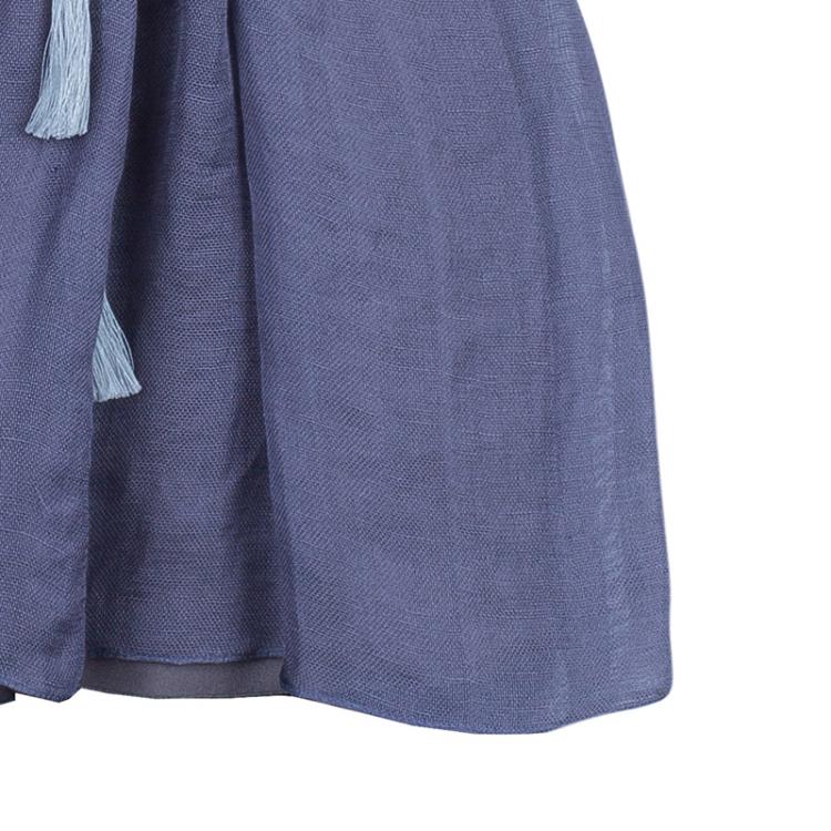 Pre Owned M Missoni Purple Linen Top M