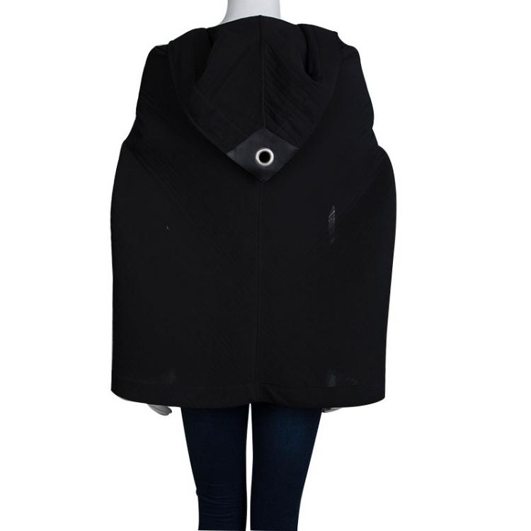 Pre Owned Maison Martin Margiela Black Hooded Cape S