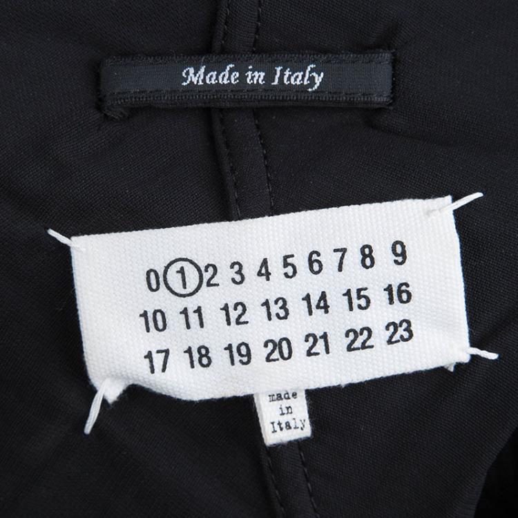 Pre Owned Maison Martin Margiela Black Hooded Cape S
