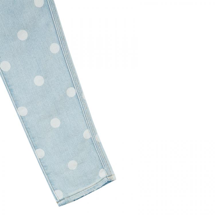 Pre Owned Marc by Marc Jacobs Lily Dot Blue Ripped Jeans S