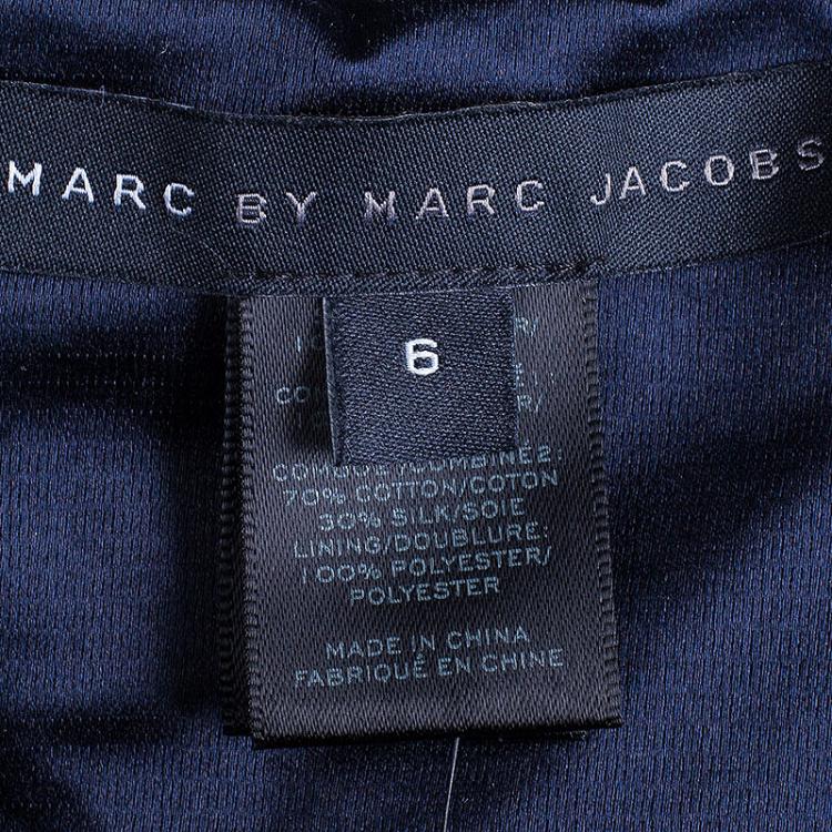 Pre Owned Marc by Marc Jacobs Black and Orange Sleeveless Dress M