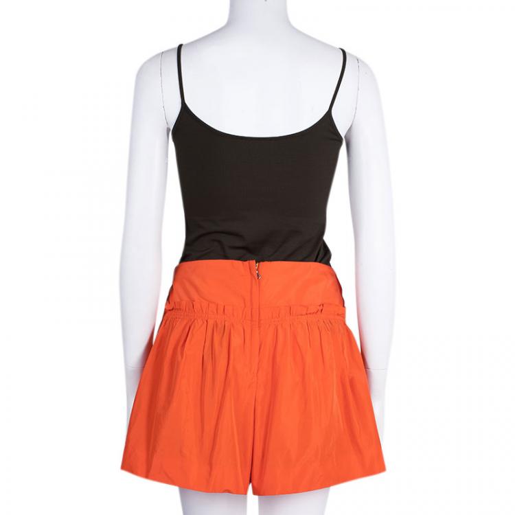 Pre Owned Marc by Marc Jacobs Neon Orange Shorts M