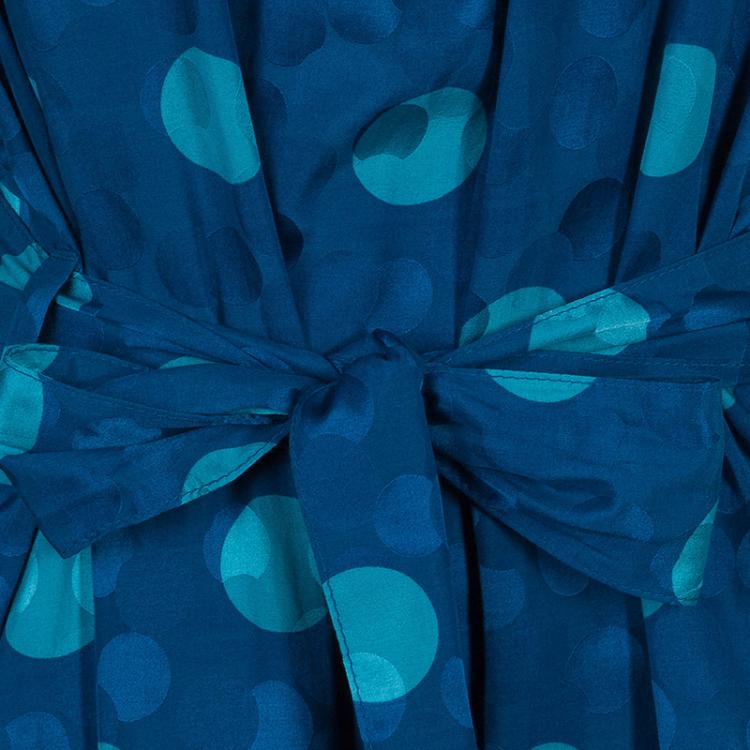 Pre Owned Marc by Marc Jacobs Blue Polka Dot Dress M