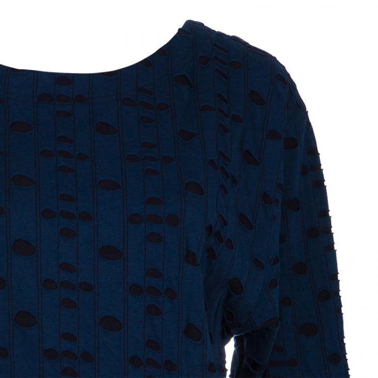 مملوكة مسبقًا Marc by Marc Jacobs Navy Button Front Dress M