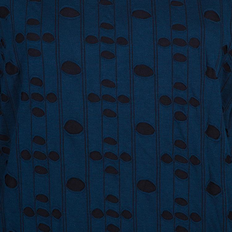 مملوكة مسبقًا Marc by Marc Jacobs Navy Button Front Dress M