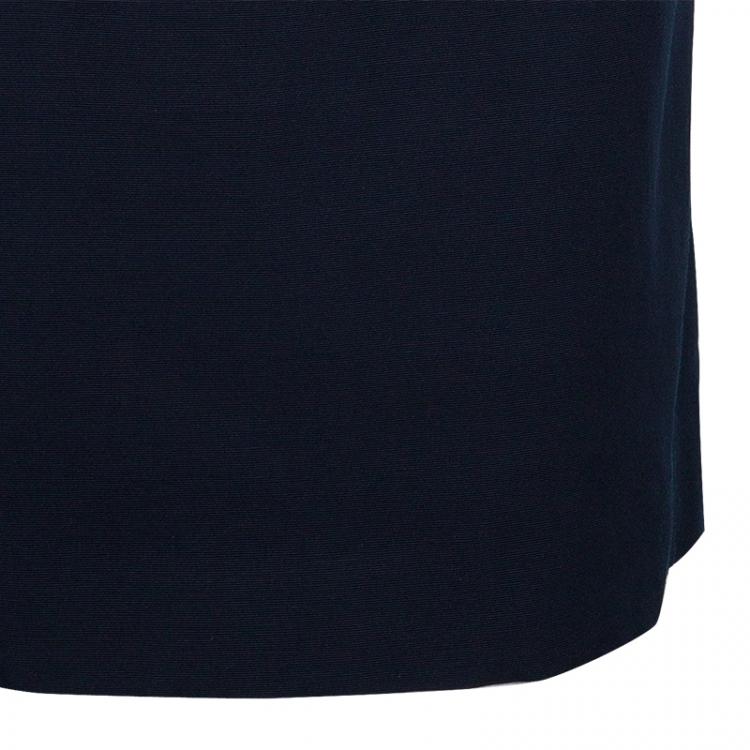 Pre Owned Marc by Marc Jacobs Navy Blue Strapless Dress L