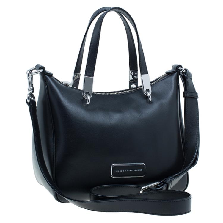 Pre Owned Marc by Marc Jacobs Black Leather Ninja Nano Crossbody Bag