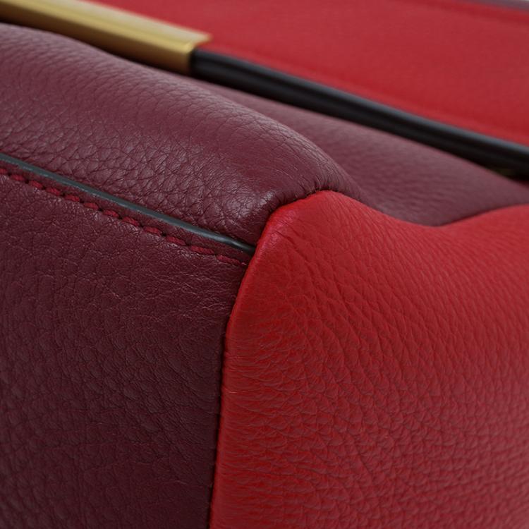 Pre Owned Marc by Marc Jacobs Cabernet Red Leather Diana Satchel