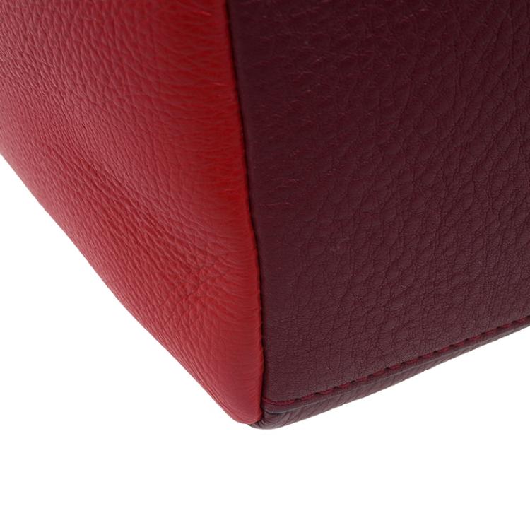 Pre Owned Marc by Marc Jacobs Cabernet Red Leather Diana Satchel