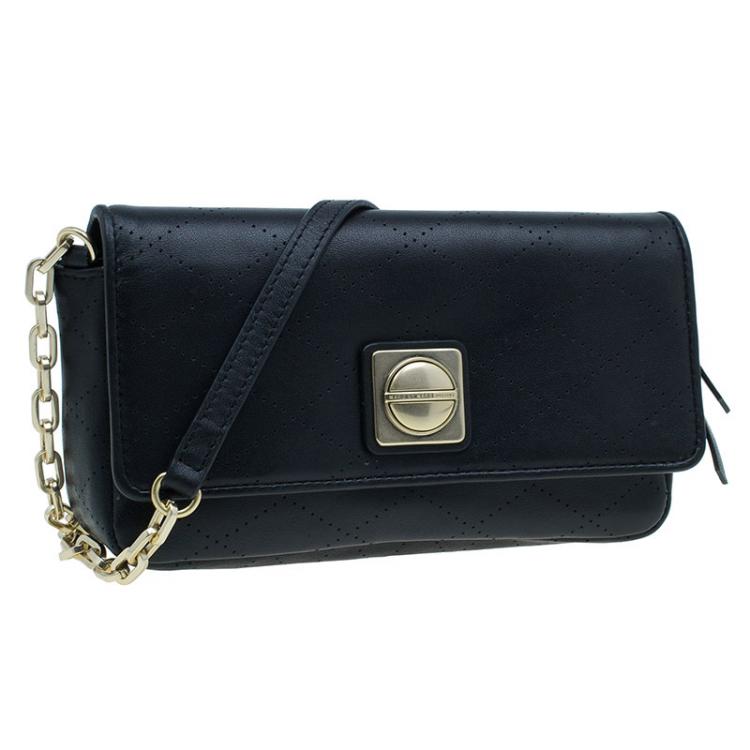 Pre Owned Marc by Marc Jacobs Black Leather Monica Crossbody Bag