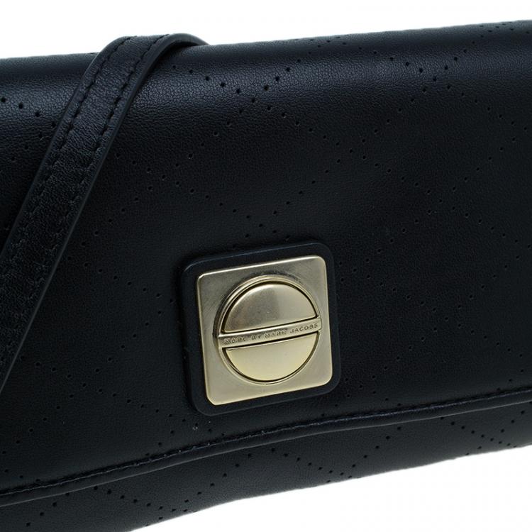 Pre Owned Marc by Marc Jacobs Black Leather Monica Crossbody Bag