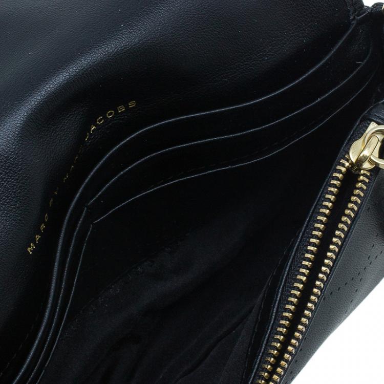 Pre Owned Marc by Marc Jacobs Black Leather Monica Crossbody Bag