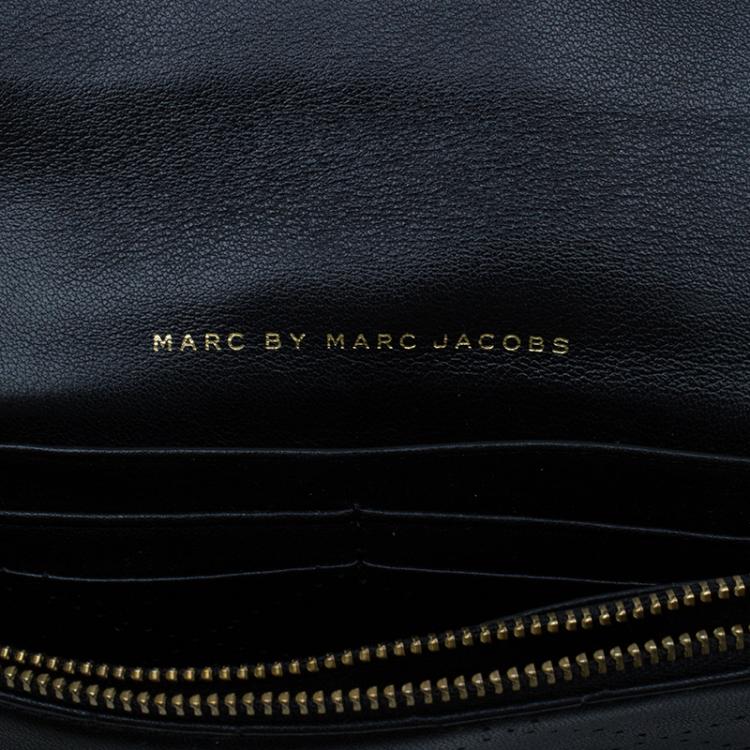 Pre Owned Marc by Marc Jacobs Black Leather Monica Crossbody Bag