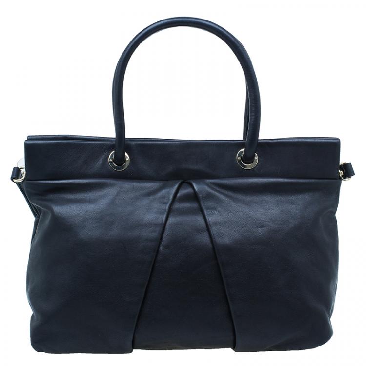 Pre Owned Marc by Marc Jacobs Black Leather Marchive Tote Bag