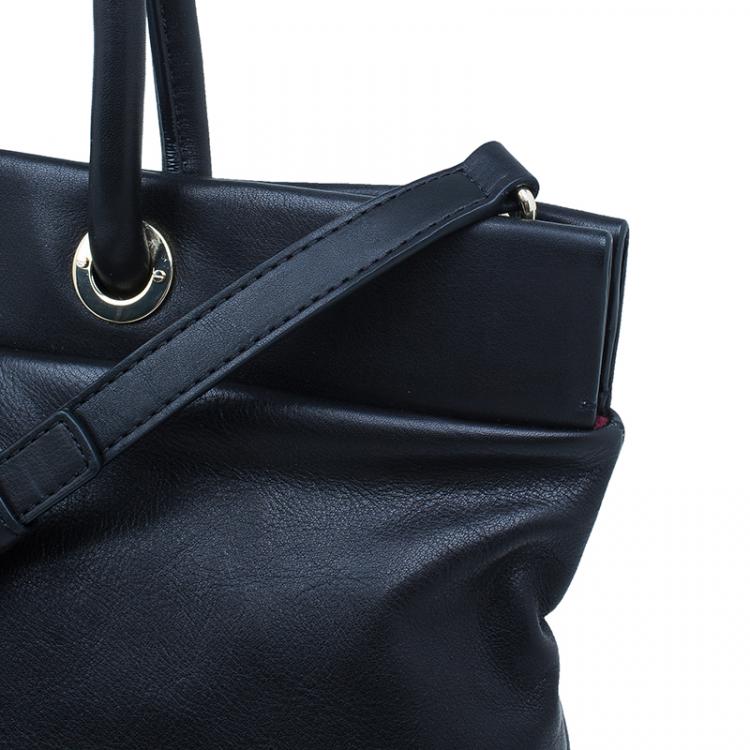 Pre Owned Marc by Marc Jacobs Black Leather Marchive Tote Bag