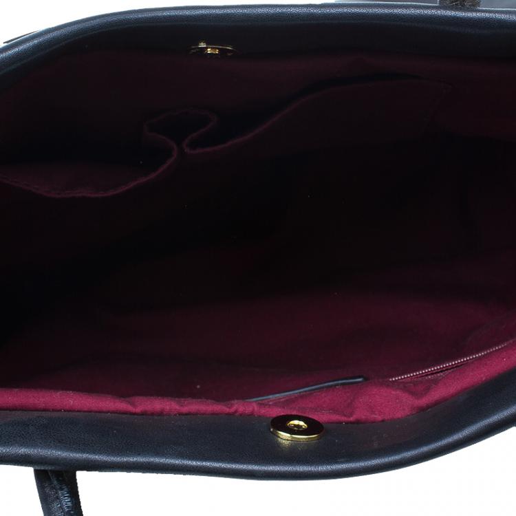 Pre Owned Marc by Marc Jacobs Black Leather Marchive Tote Bag