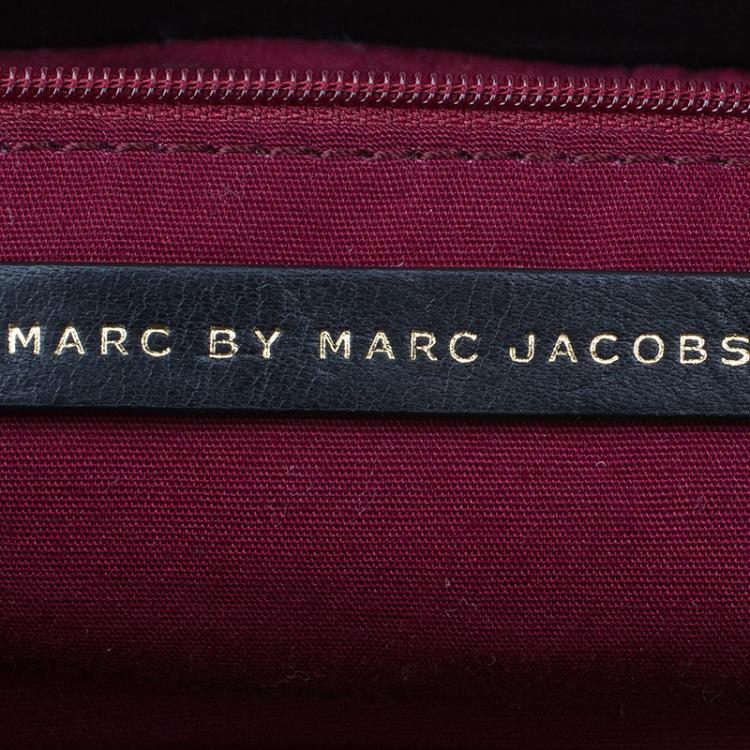 Pre Owned Marc by Marc Jacobs Black Leather Marchive Tote Bag