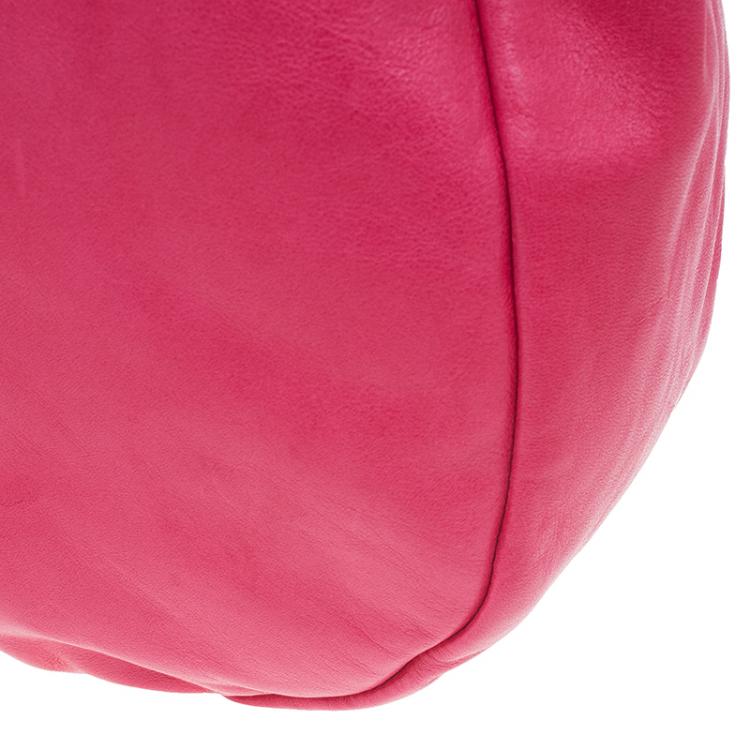 Pre Owned Marc by Marc Jacobs Pink Leather Marchive Hilli Hobo