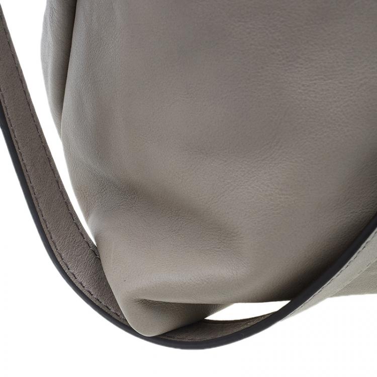 Pre Owned Marc by Marc Jacobs Grey Leather Marchive Tote Bag
