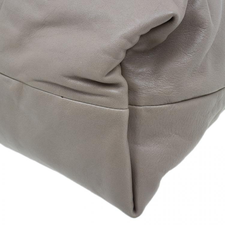 Pre Owned Marc by Marc Jacobs Grey Leather Marchive Tote Bag