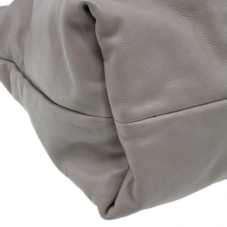 Pre Owned Marc by Marc Jacobs Grey Leather Marchive Tote Bag