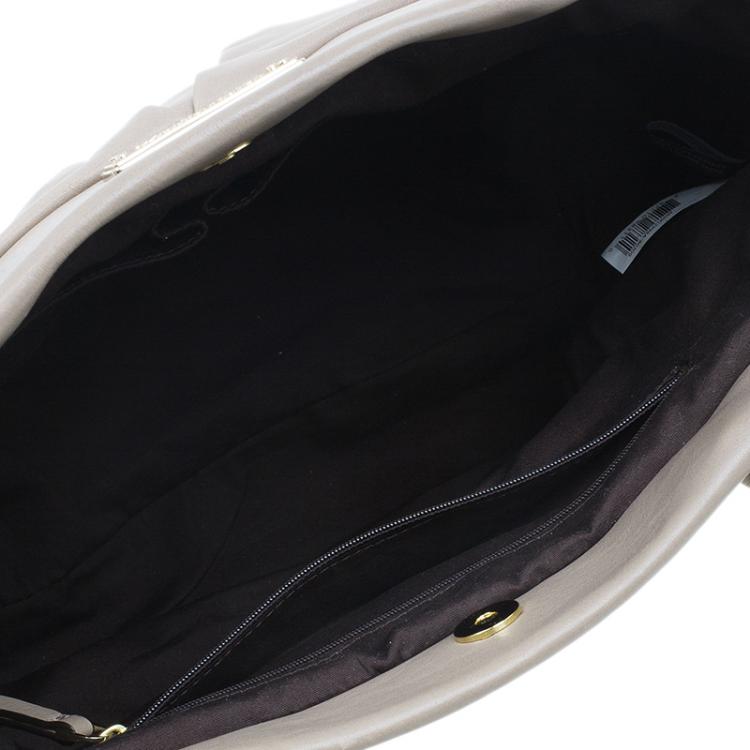 Pre Owned Marc by Marc Jacobs Grey Leather Marchive Tote Bag