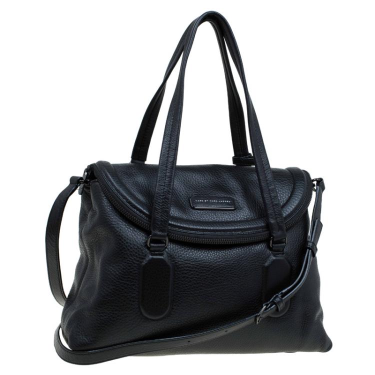 Pre Owned Marc By Marc Jacobs Black Leather Silicon Valley Top Handle Bag