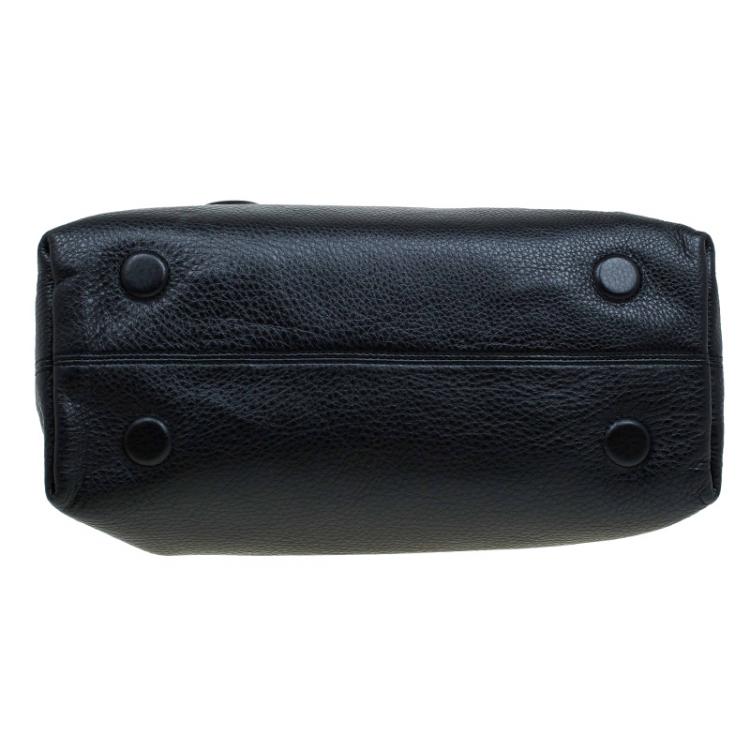 Pre Owned Marc By Marc Jacobs Black Leather Silicon Valley Top Handle Bag