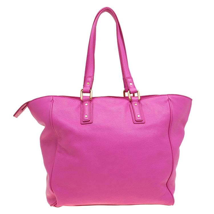 Pre Owned Marc by Marc Jacobs Pink Leather Bianca Hayley Tote