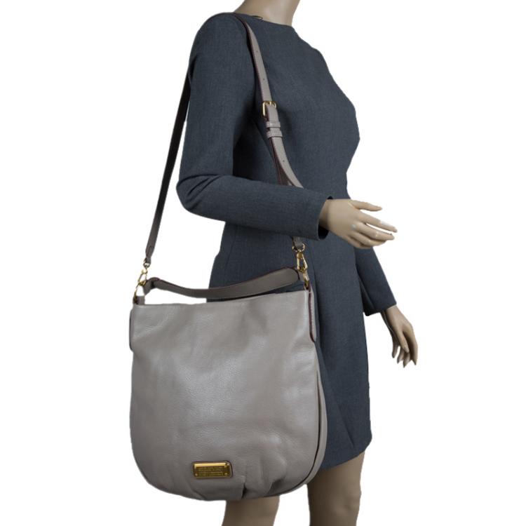 marc jacobs grey hobo bag