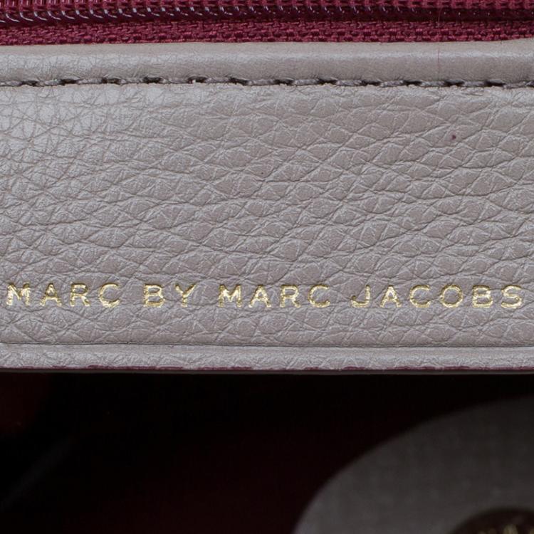 Pre Owned Marc by Marc Jacobs Grey Leather New Q Hillier Hobo