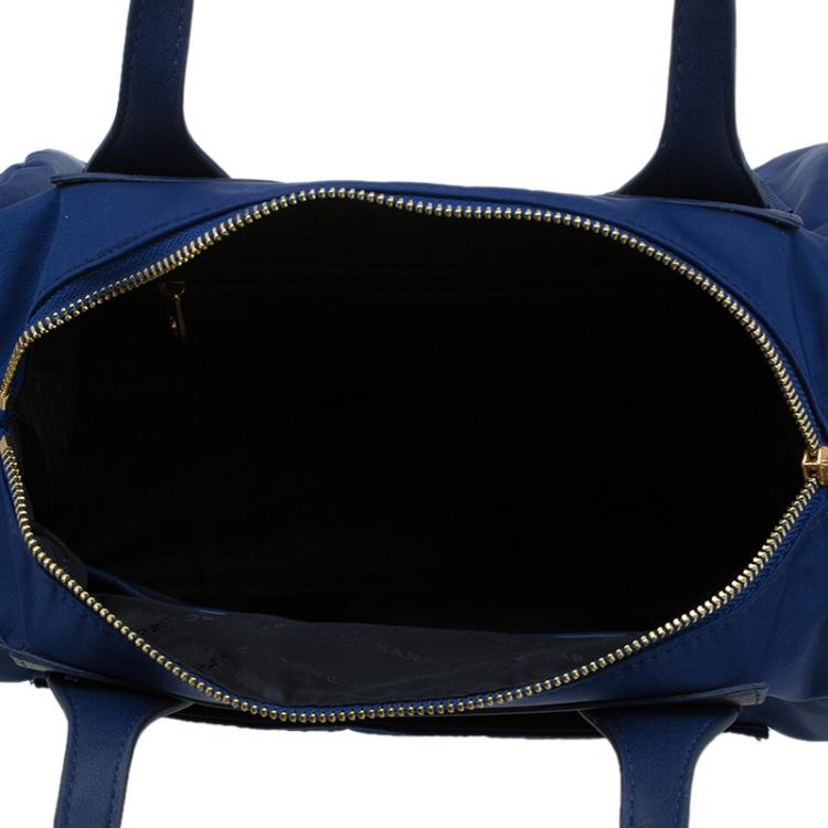 Pre Owned Marc by Marc Jacobs Dark Blue Nylon Preppy Satchel