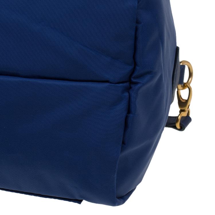 Pre Owned Marc by Marc Jacobs Dark Blue Nylon Preppy Satchel