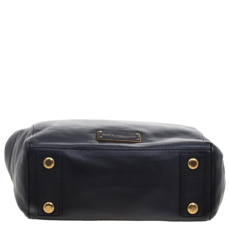 Pre Owned Marc By Marc Jacobs Black Leather Bentley Tote