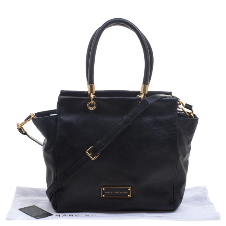 Pre Owned Marc By Marc Jacobs Black Leather Bentley Tote