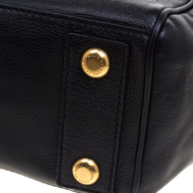 Pre Owned Marc By Marc Jacobs Black Leather Bentley Tote