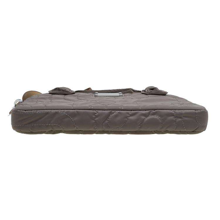 Pre Owned Marc By Marc Jacobs Quartz Brown Nylon Pretty 13'' Laptop Bag