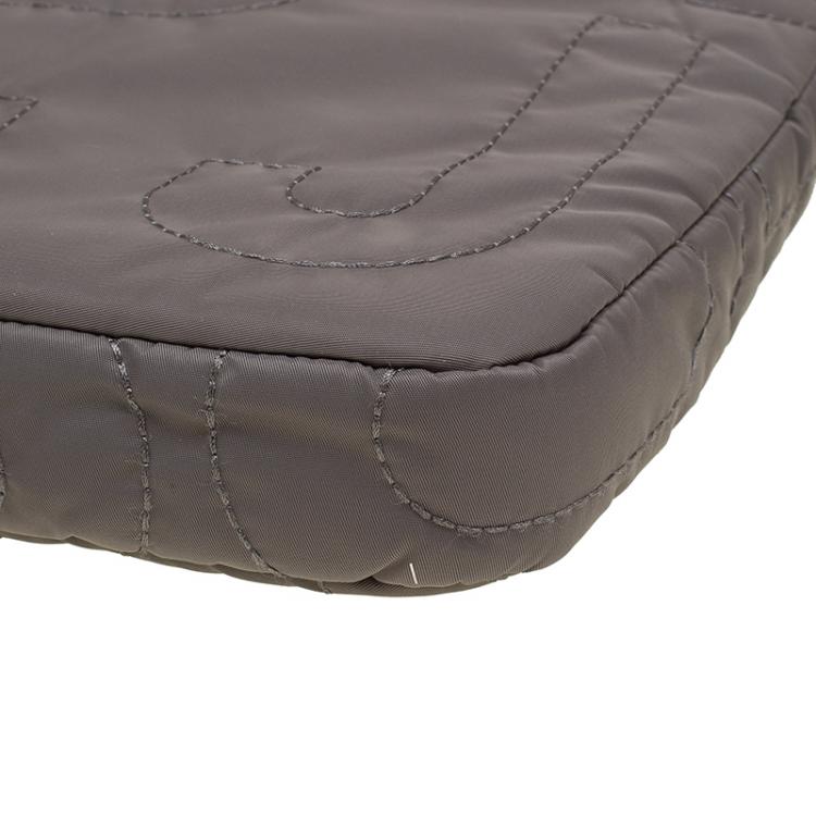 Pre Owned Marc By Marc Jacobs Quartz Brown Nylon Pretty 13'' Laptop Bag