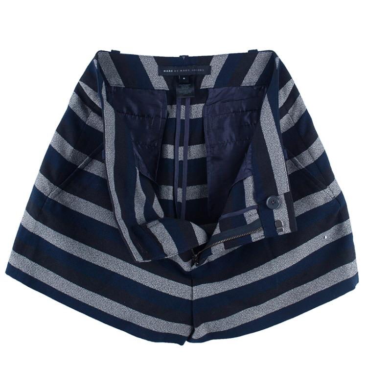 Pre Owned Marc by Marc Jacobs Striped Shorts M