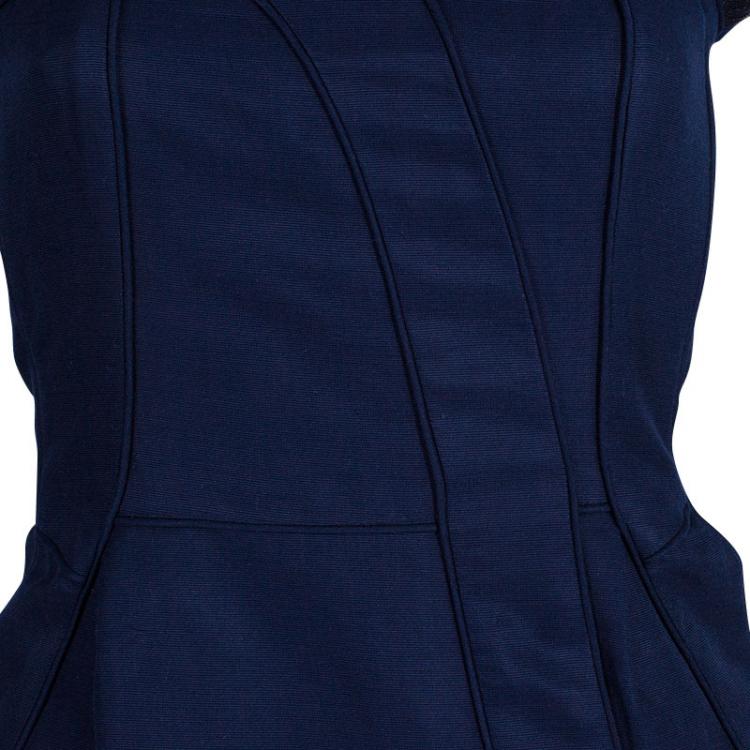 Pre Owned Marc by Marc Jacobs Navy Blue Sleeveless Dress M