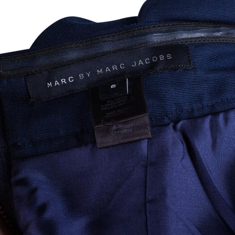 Pre Owned Marc by Marc Jacobs Navy Blue Sleeveless Dress M