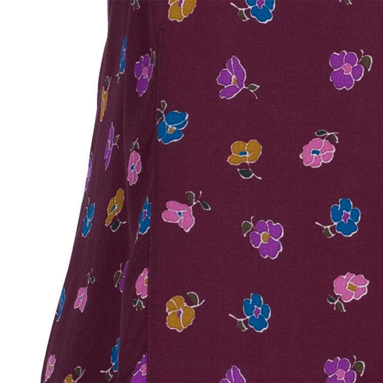 Pre Owned Marc by Marc Jacobs Purple Floral Top M
