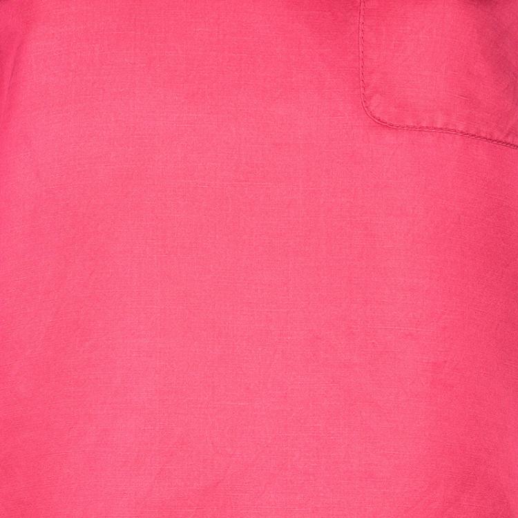 Pre Owned Marc by Marc Jacobs Fuschia Silk Blend Top S