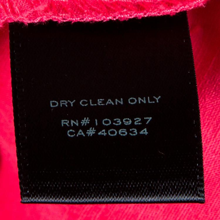 Pre Owned Marc by Marc Jacobs Fuschia Silk Blend Top S