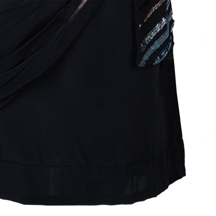 Pre Owned Marc by Marc Jacobs Black Sequin Dress L